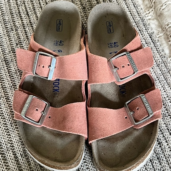 Birkenstock Shoes - Birkenstock Sandals - Coral Suede